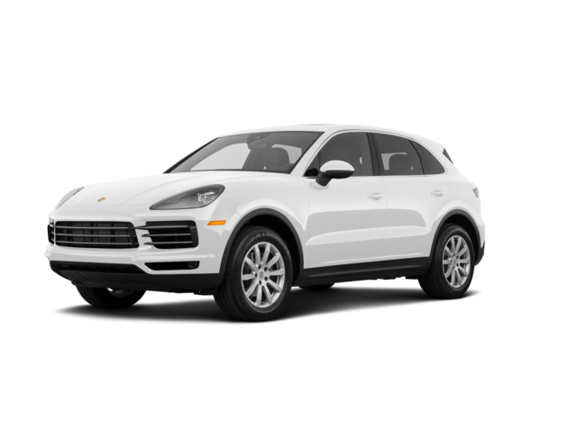 2019 Porsche Cayenne Turbo, front three-quarter view, paint 1 of 8
