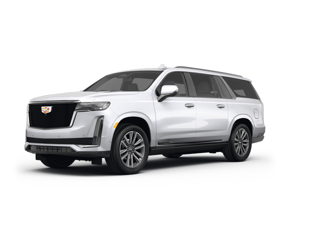 2024 Cadillac Escalade ESV V, front three-quarter view, paint 1 of 8