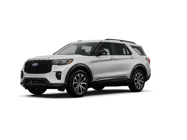 2025 Ford Explorer ST-Line, front three-quarter view, paint 1 of 8