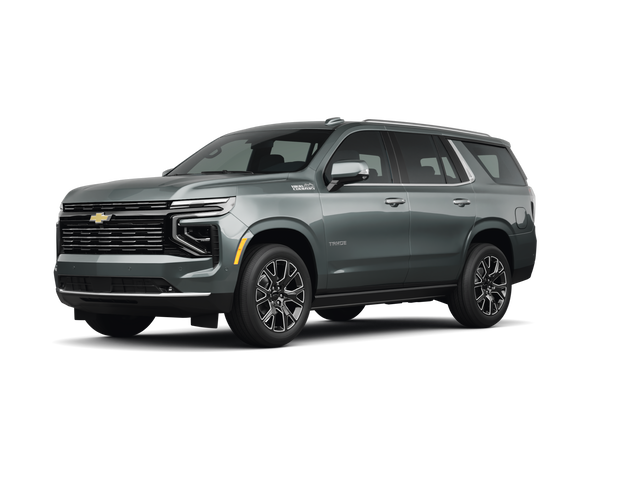 2025 Chevrolet Tahoe High Country, front three-quarter view, paint 1 of 8