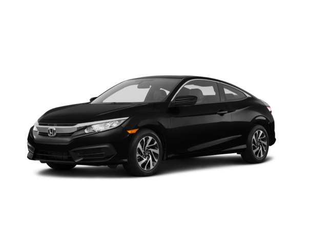 2017 Honda Civic LX-P, front three-quarter view, paint 1 of 8