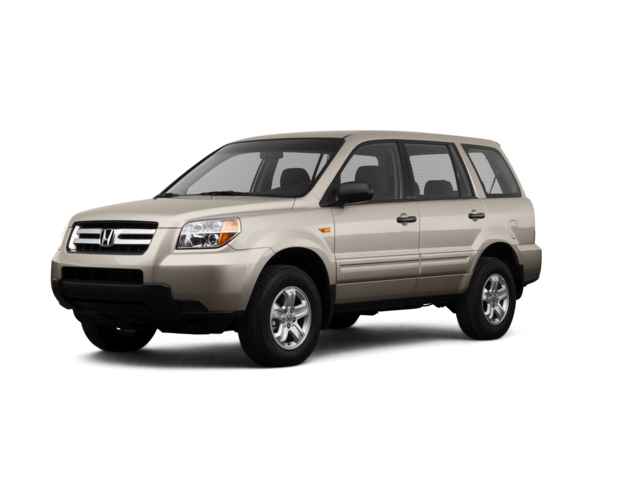 2007 Honda Pilot LX, front three-quarter view, paint 1 of 8