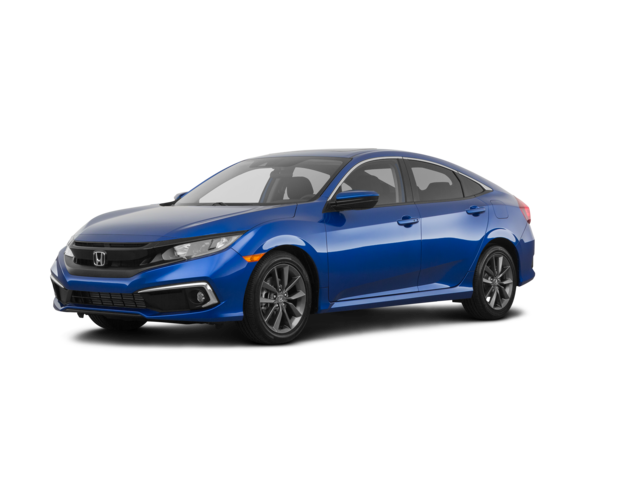 2021 Honda Civic EX in Aegean Blue Metallic