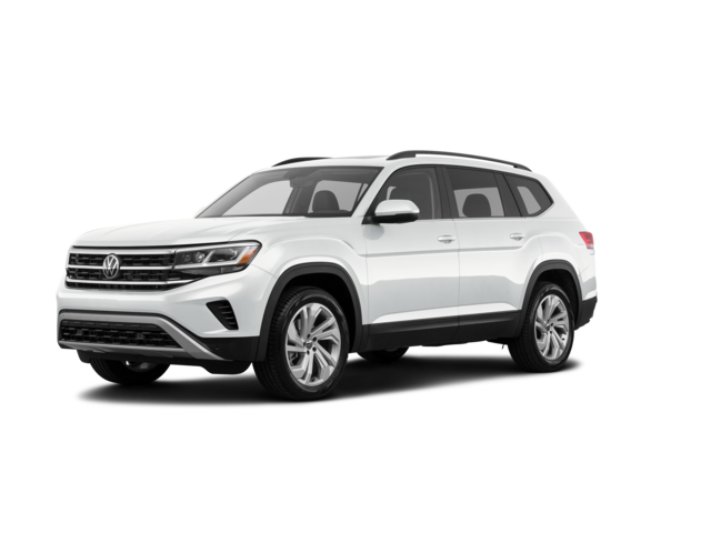 2022 Volkswagen Atlas SE w/Technology, front three-quarter view, paint 1 of 8