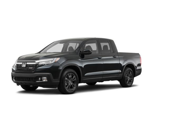 2020 Honda Ridgeline Black Edition, front three-quarter view, paint 1 of 8