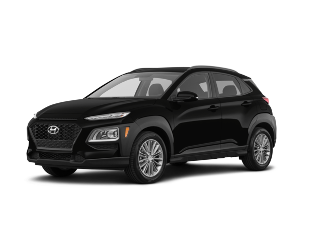 2020 Hyundai Kona SEL Plus, front three-quarter view, paint 1 of 8