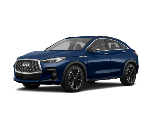 2024 INFINITI QX55 LUXE, front three-quarter view, paint 1 of 5