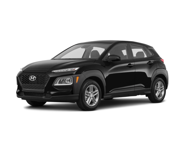2021 Hyundai Kona SE, front three-quarter view, paint 1 of 8