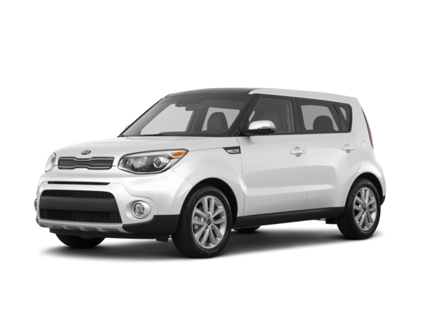 2017 Kia Soul Base, front three-quarter view, paint 1 of 8