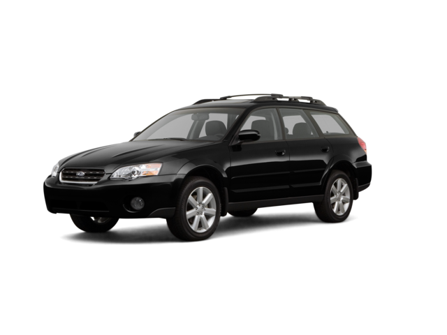 2007 Subaru Outback 2.5i Limited, front three-quarter view, paint 1 of 2