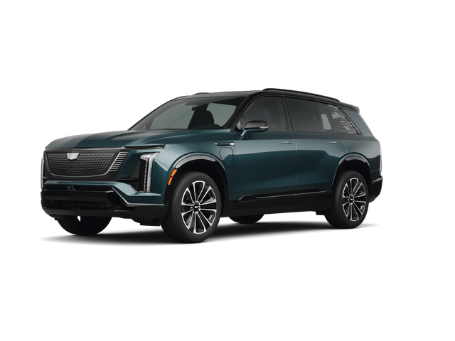2026 Cadillac Vistiq Premium Luxury, front three-quarter view, paint 1 of 8