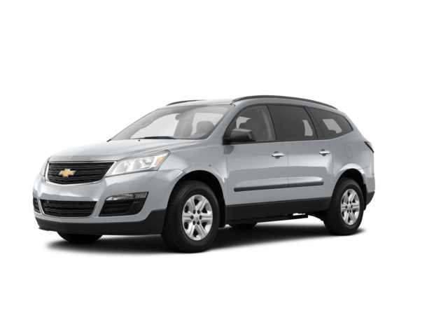 2014 Chevrolet Traverse LS, front three-quarter view, paint 1 of 8