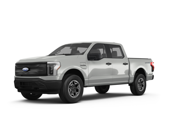 2024 Ford F-150 Lightning Pro, front three-quarter view, paint 1 of 6
