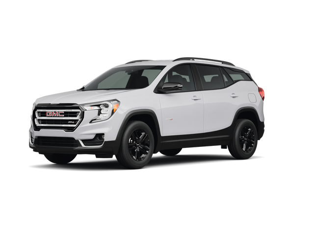 2024 GMC Terrain AT4, front three-quarter view, paint 1 of 8