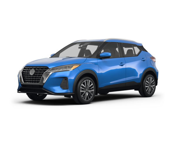 2024 Nissan Kicks SV, front three-quarter view, paint 1 of 8