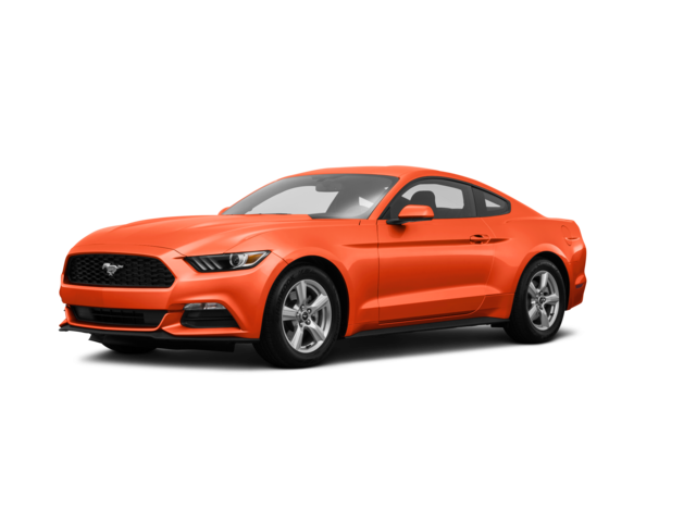 2015 Ford Mustang V6, front three-quarter view, paint 1 of 8