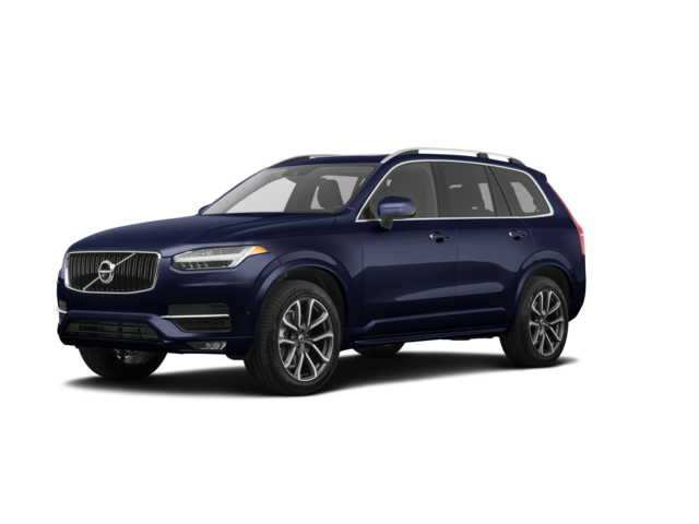 2019 Volvo XC90 T6 Momentum, front three-quarter view, paint 1 of 8