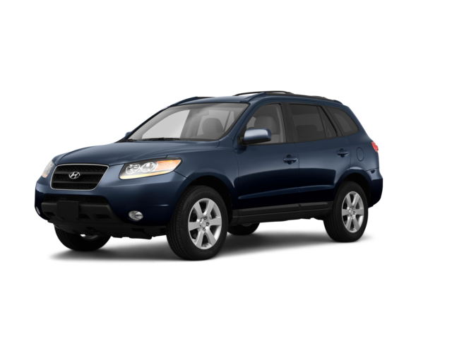 2009 Hyundai Santa Fe GLS, front three-quarter view, paint 1 of 8