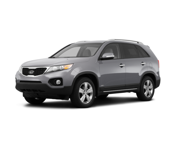 2012 Kia Sorento EX, front three-quarter view, paint 1 of 8