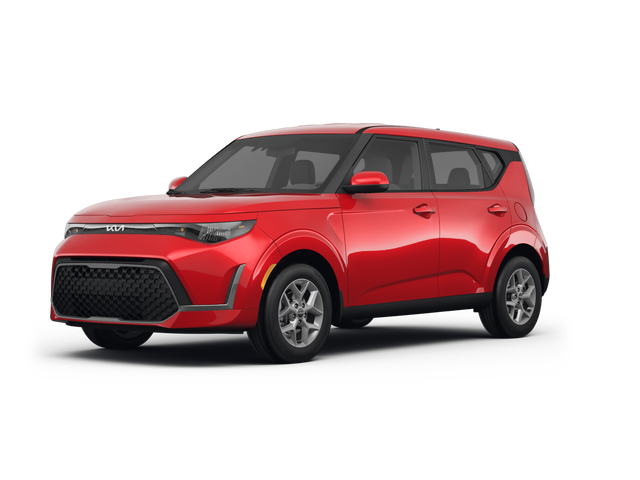 2025 Kia Soul LX, front three-quarter view, paint 1 of 8