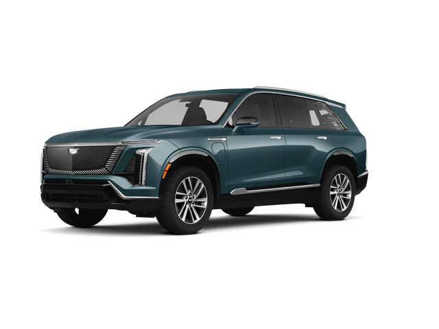 2026 Cadillac Vistiq Luxury, front three-quarter view, paint 1 of 6