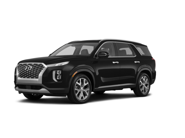 2022 Hyundai Palisade SEL, front three-quarter view, paint 1 of 7