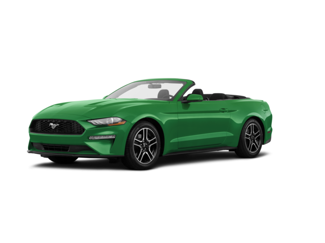 2019 Ford Mustang EcoBoost Premium, front three-quarter view, paint 1 of 8