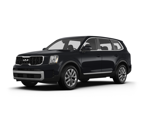 2025 Kia Telluride LX, front three-quarter view, paint 1 of 4