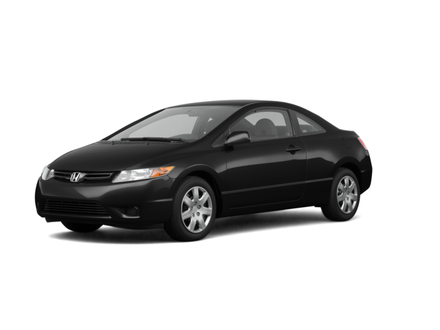 2007 Honda Civic LX, front three-quarter view, paint 1 of 6