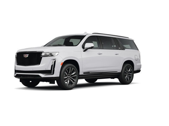 2024 Cadillac Escalade ESV Sport, front three-quarter view, paint 1 of 8