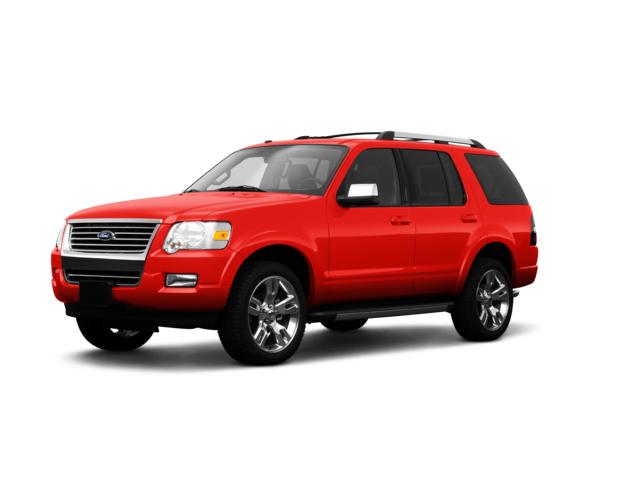2009 Ford Explorer XLT, front three-quarter view, paint 1 of 8