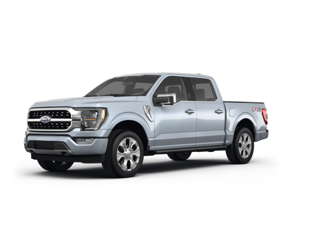 2023 Ford F-150 Platinum, front three-quarter view, paint 1 of 8