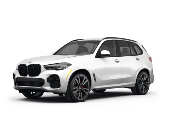 2022 BMW X5 M, front three-quarter view, paint 1 of 8