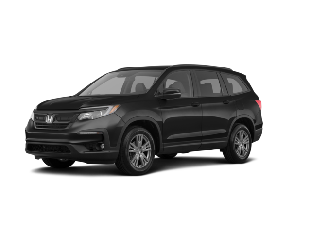 2022 Honda Pilot Sport, front three-quarter view, paint 1 of 6