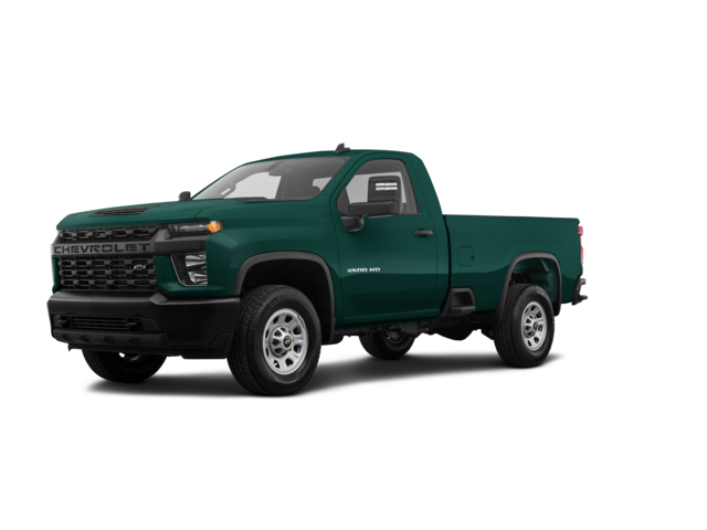 2021 Chevrolet Silverado 3500 HD LTZ, front three-quarter view, paint 1 of 8