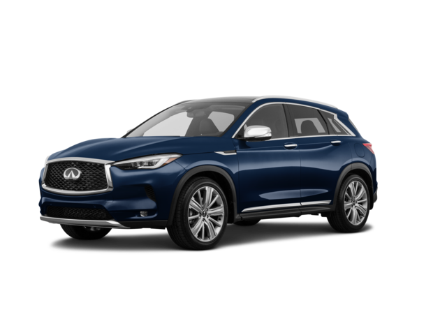 2021 INFINITI QX50 AUTOGRAPH, front three-quarter view, paint 1 of 8