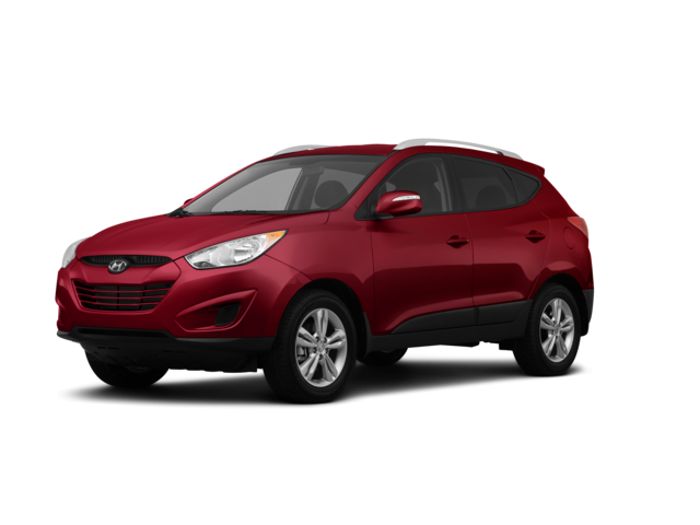 2012 Hyundai Tucson GL, front three-quarter view, paint 1 of 8