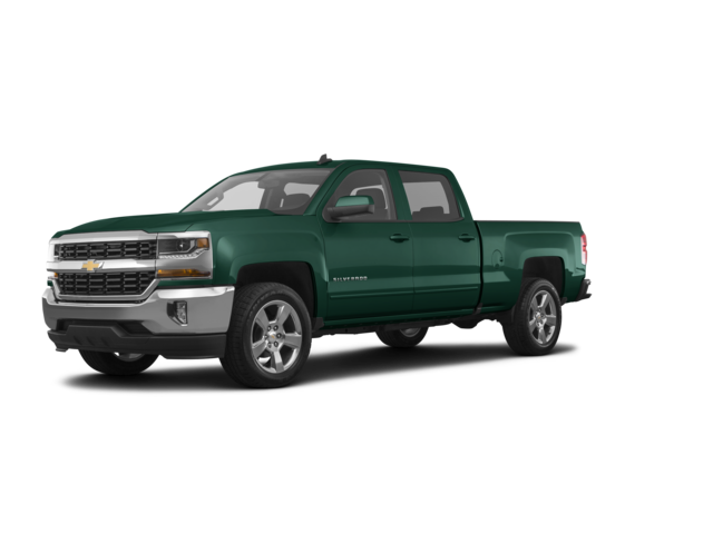 2017 Chevrolet Silverado 1500 LT, front three-quarter view, paint 1 of 8