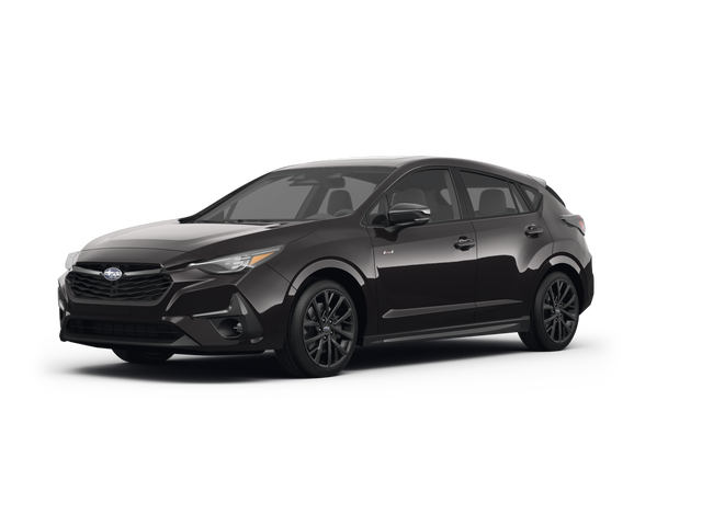 2024 Subaru Impreza RS, front three-quarter view, paint 1 of 8