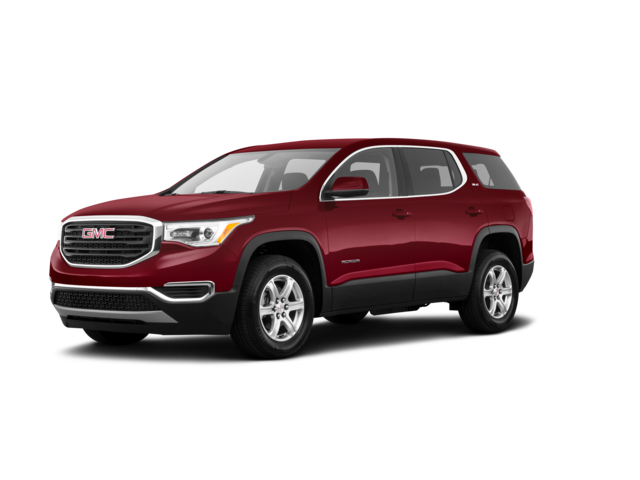 2018 GMC Acadia SL, front three-quarter view, paint 1 of 8