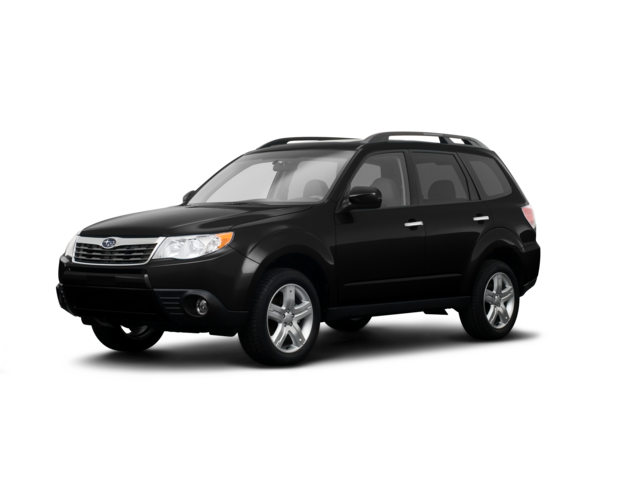 2009 Subaru Forester 2.5X Limited, front three-quarter view, paint 1 of 8