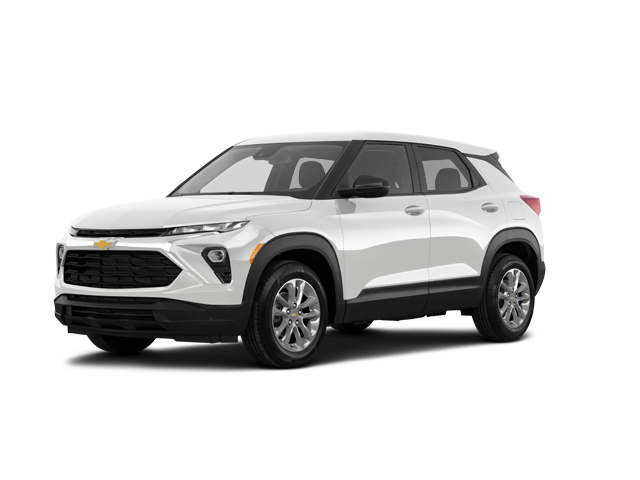 2024 Chevrolet Trailblazer LS, front three-quarter view, paint 1 of 6