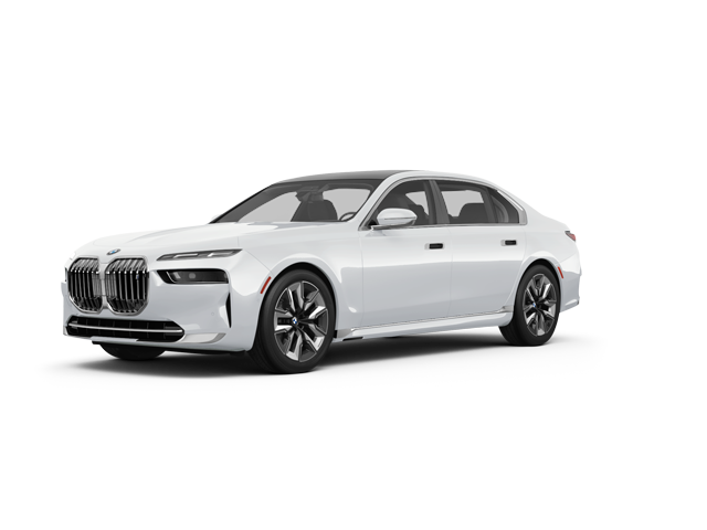 2025 BMW i7 M70, front three-quarter view, paint 1 of 8