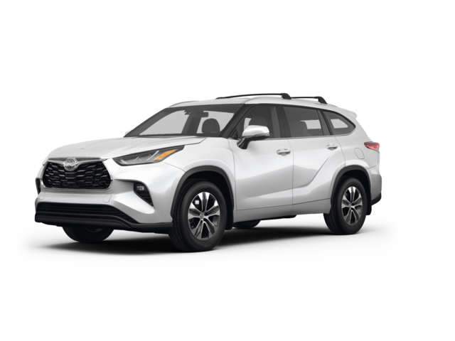 2024 Toyota Highlander XLE, front three-quarter view, paint 1 of 8