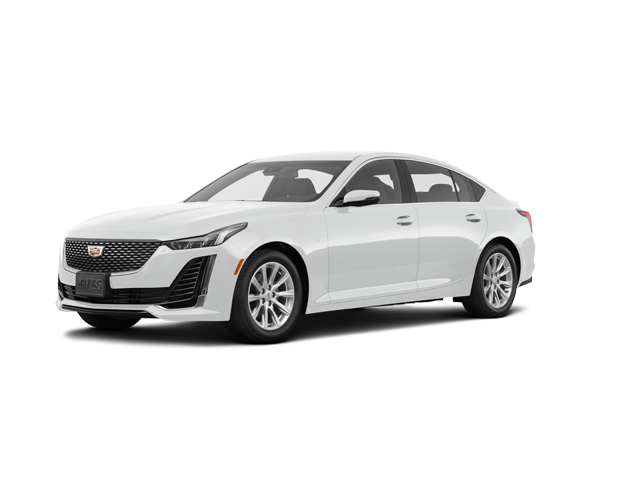 2024 Cadillac CT5 Luxury, front three-quarter view, paint 1 of 8