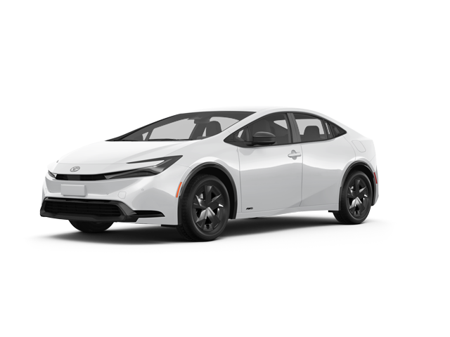2026 Toyota Prius LE, front three-quarter view, paint 1 of 6