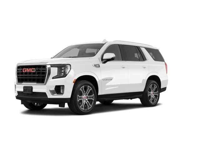 2022 GMC Yukon SLE, front three-quarter view