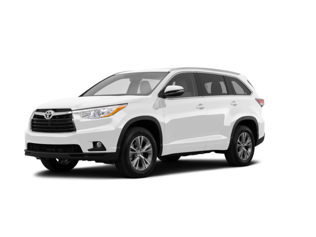 2014 Toyota Highlander LE, front three-quarter view, paint 1 of 8