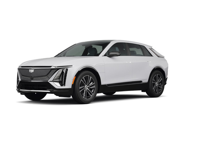 2025 Cadillac LYRIQ Luxury 1, front three-quarter view, paint 1 of 8