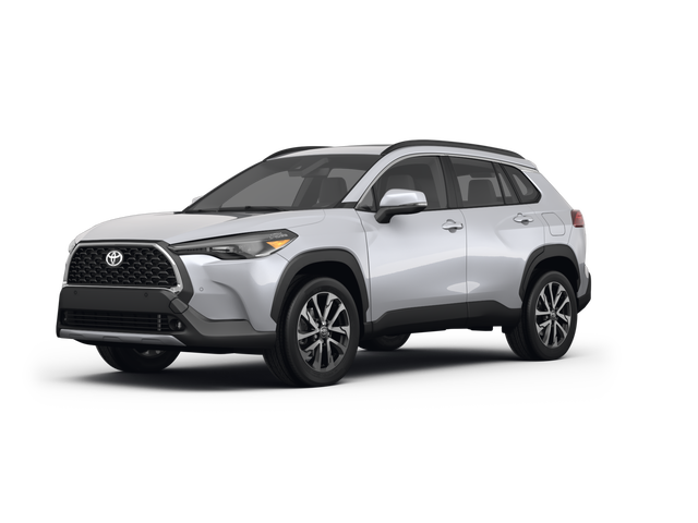 2022 Toyota Corolla Cross XLE, front three-quarter view, paint 1 of 8